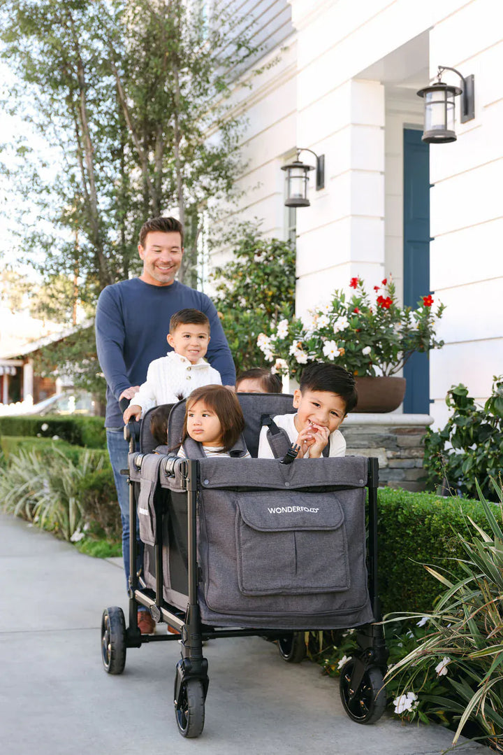 wonderfold w4 elite stroller wagon Wonderfold W4 Elite Pro Quad Stroller Wagon Charcoal Grey