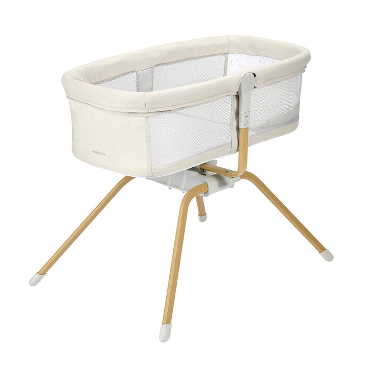 Babymore Bedside Crib Babymore Air Motion Gliding Crib - Cream