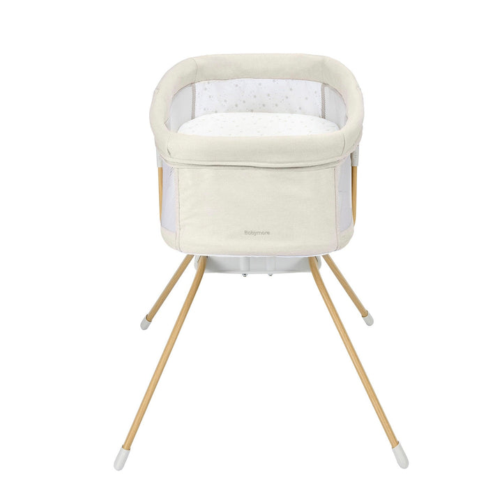 Babymore Bedside Crib Babymore Air Motion Gliding Crib - Cream