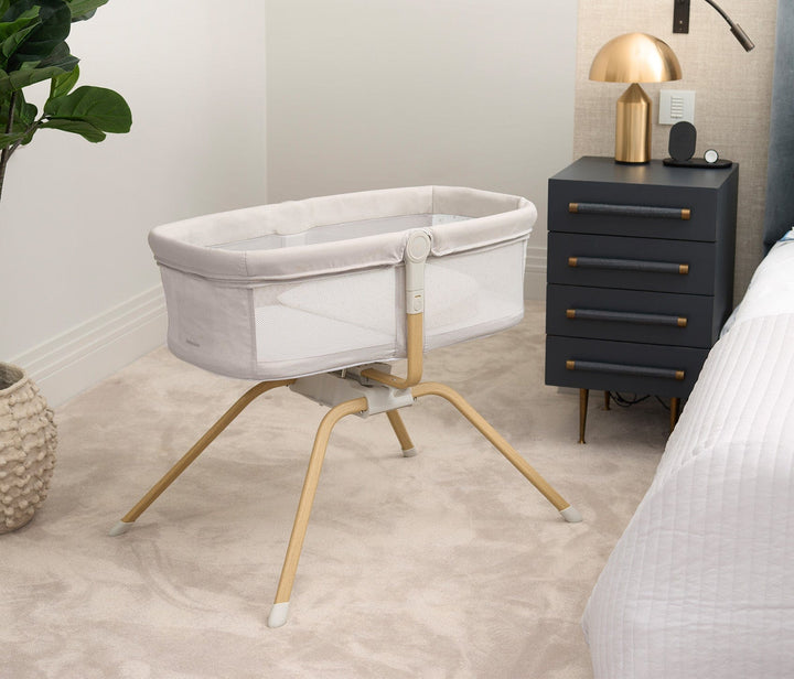 Babymore Bedside Crib Babymore Air Motion Gliding Crib - Grey