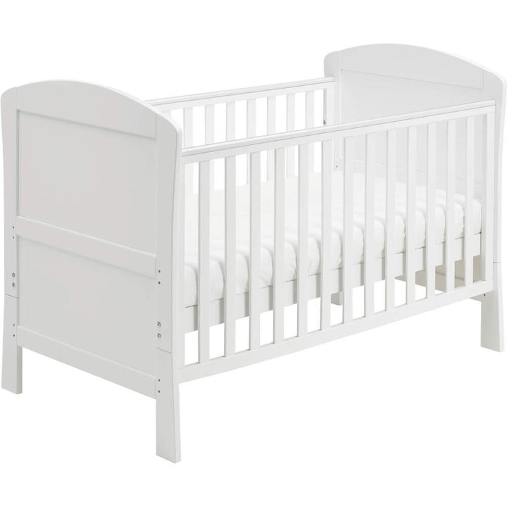 Babymore Cot Beds Babymore Aston Drop Side Cot Bed - White