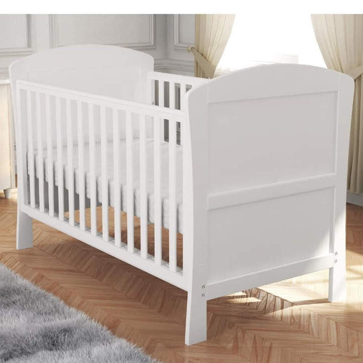 Babymore Cot Beds Babymore Aston Drop Side Cot Bed - White