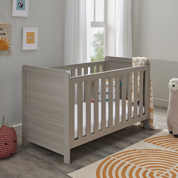 Babymore Cot Beds Babymore Caro Cot Bed - Grey Wash