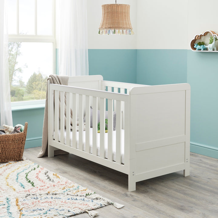 Babymore Cot Beds Babymore Caro Cot Bed - White Wash