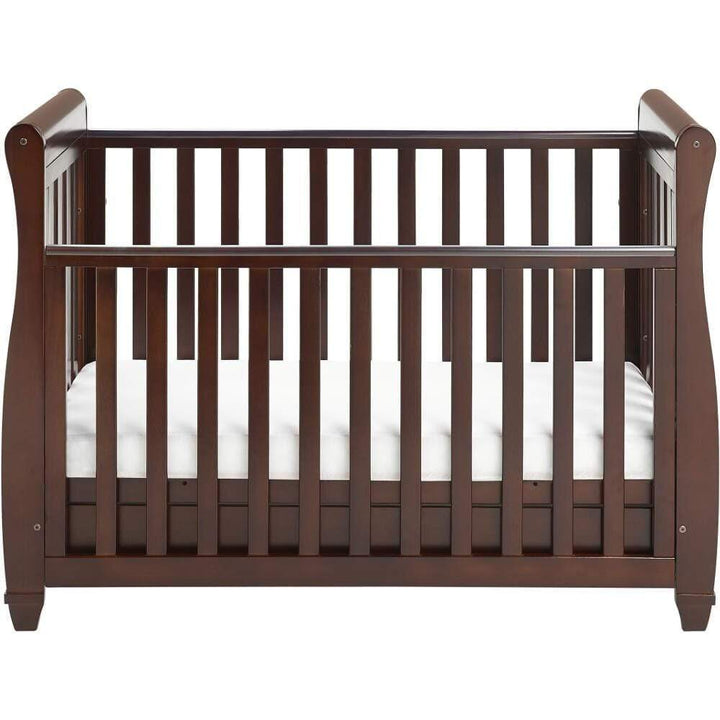 Babymore Cot Beds Babymore Eva Drop Side Cot Bed - Brown