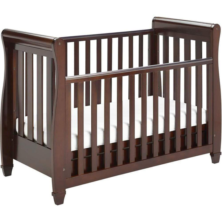 Babymore Cot Beds Babymore Eva Drop Side Cot Bed - Brown