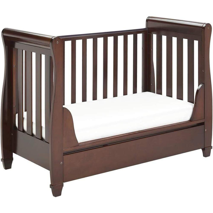 Babymore Cot Beds Babymore Eva Drop Side Cot Bed - Brown