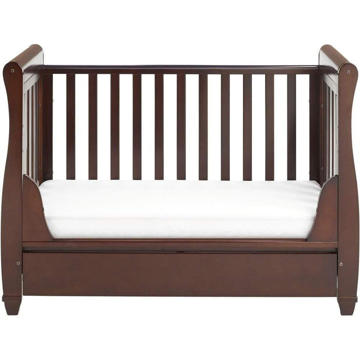 Babymore Cot Beds Babymore Eva Drop Side Cot Bed - Brown