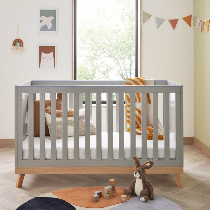 Babymore Cot Beds Babymore Mona Cot Bed - Grey