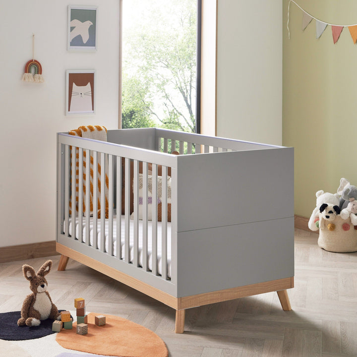 Babymore Cot Beds Babymore Mona Cot Bed - Grey