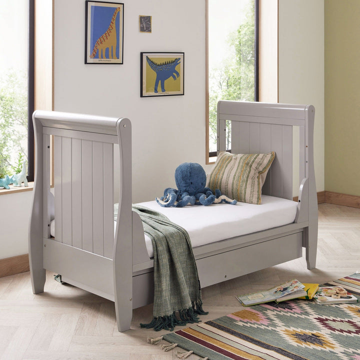 Babymore Cot Beds Babymore Stella Drop Side Cot Bed - Grey