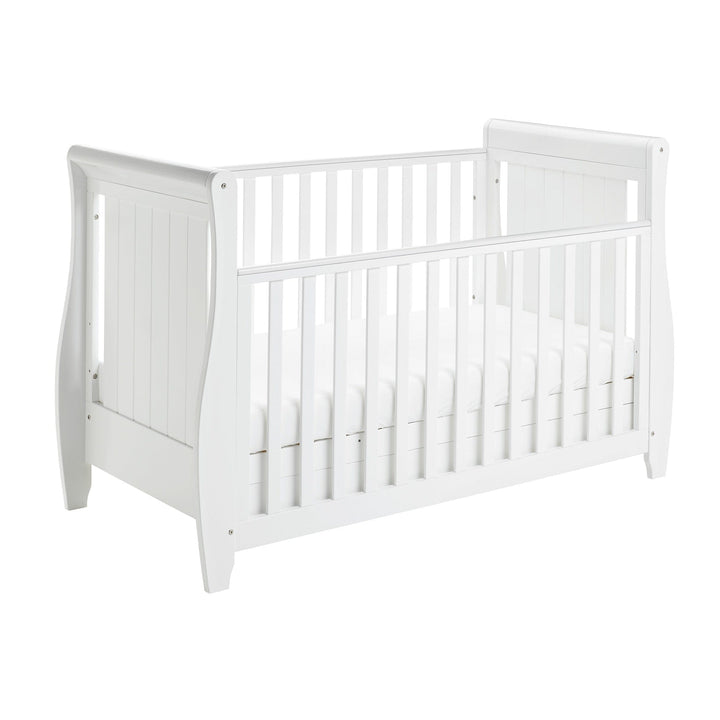 Babymore Cot Beds Babymore Stella Drop Side Cot Bed - White