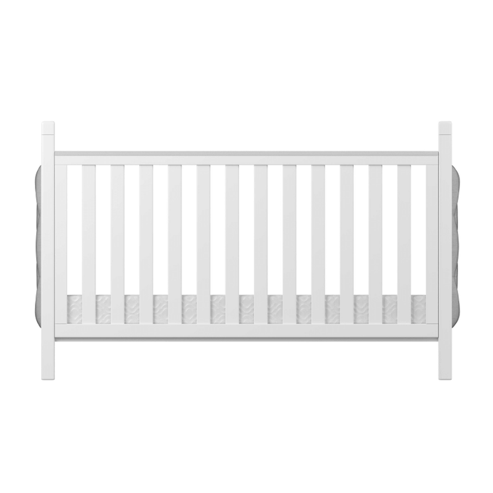 Babymore Cot Beds Babymore Velvet Deluxe Cot Bed - White