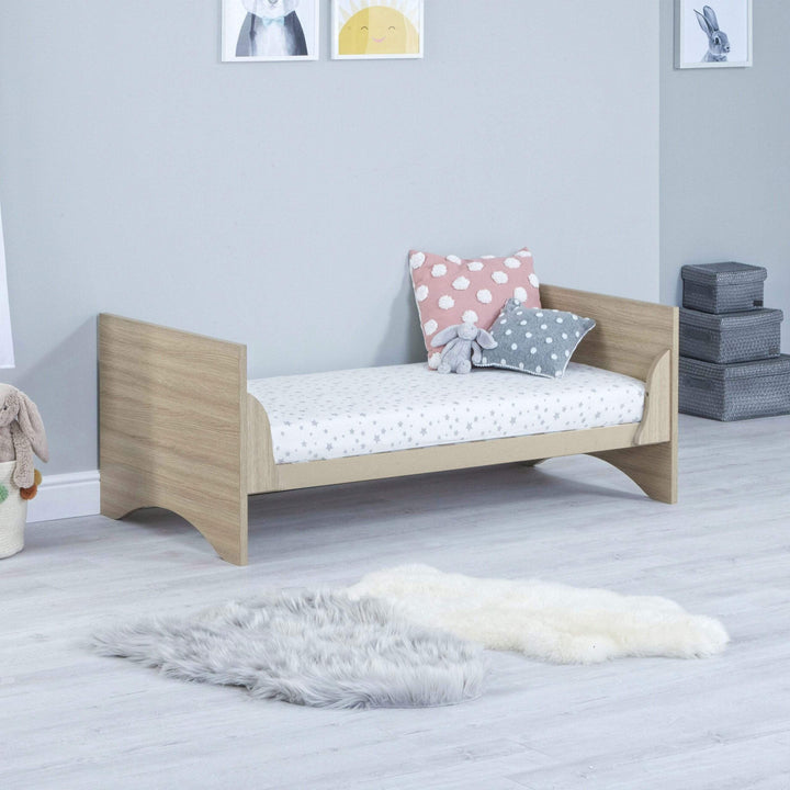 Babymore Cot Beds Babymore Veni Cot Bed - Oak