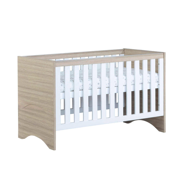 Babymore Cot Beds Babymore Veni Cot Bed - White Oak