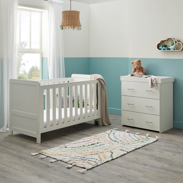 Babymore Furniture Sets Babymore Caro 2 Piece Room Set - White Wash