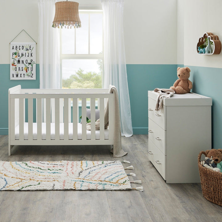 Babymore Furniture Sets Babymore Caro 2 Piece Room Set - White Wash