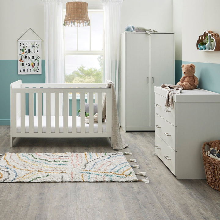 Babymore Furniture Sets Babymore Caro 3 Piece Room Set - White Wash