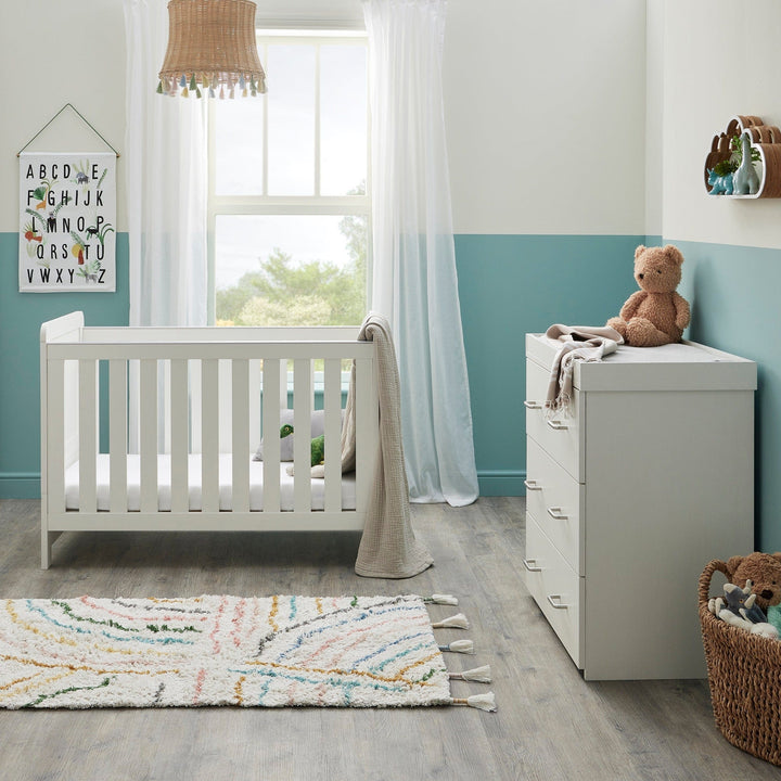 Babymore Furniture Sets Babymore Caro Mini 2 Piece Room Set - White Wash