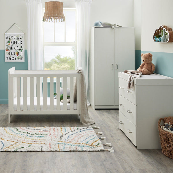 Babymore Furniture Sets Babymore Caro Mini 3 Piece Room Set - White Wash