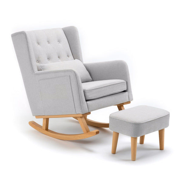 Babymore Nursing Chairs Babymore Lux Nursing Chair with Stool - Grey