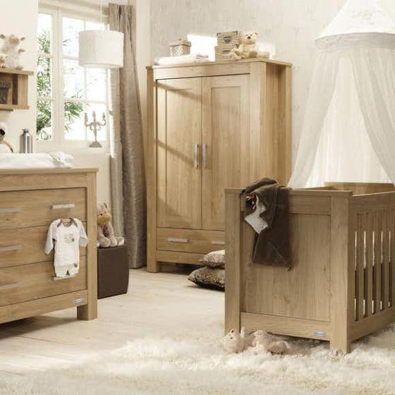 BabyStyle Nursery Furniture Baby Style Bordeaux 3pc Furniture Set - Oak