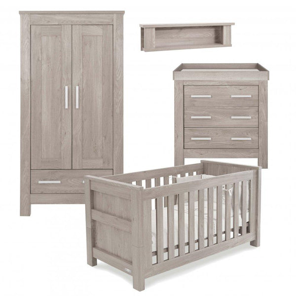 BabyStyle Nursery Furniture Baby Style Bordeaux 4pc Furniture Set - Ash