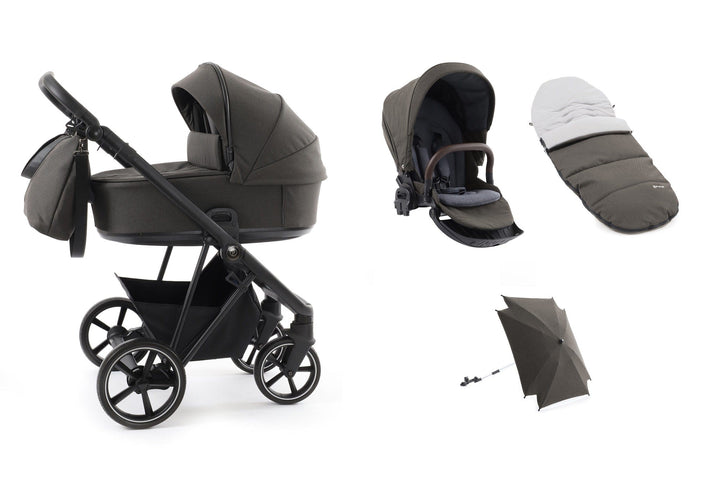 BabyStyle Prams & Pushchairs BabyStyle Prestige Vogue Pushchair - Earth / Black Frame / Brown Leather