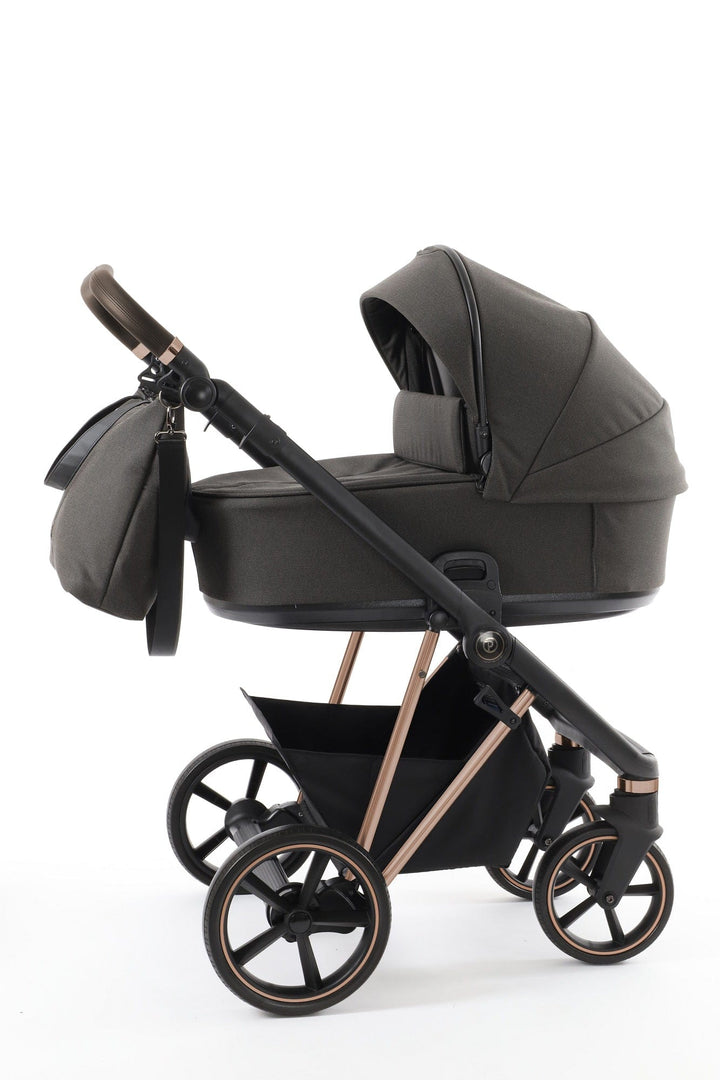 BabyStyle Prams & Pushchairs BabyStyle Prestige Vogue Pushchair - Earth / Gold Frame / Brown Leather