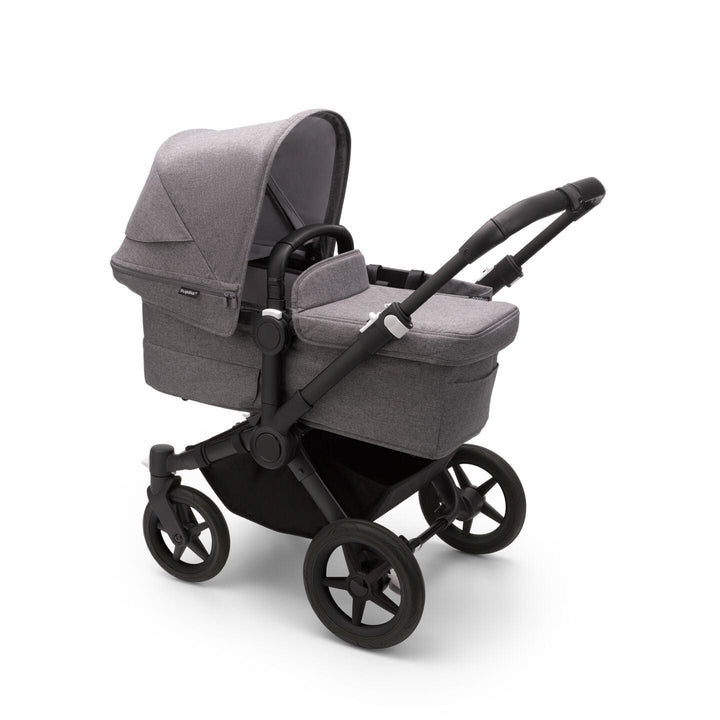 Bugaboo double pushchairs Bugaboo Donkey 5 Duo - Black/Grey Melange/Grey Melange