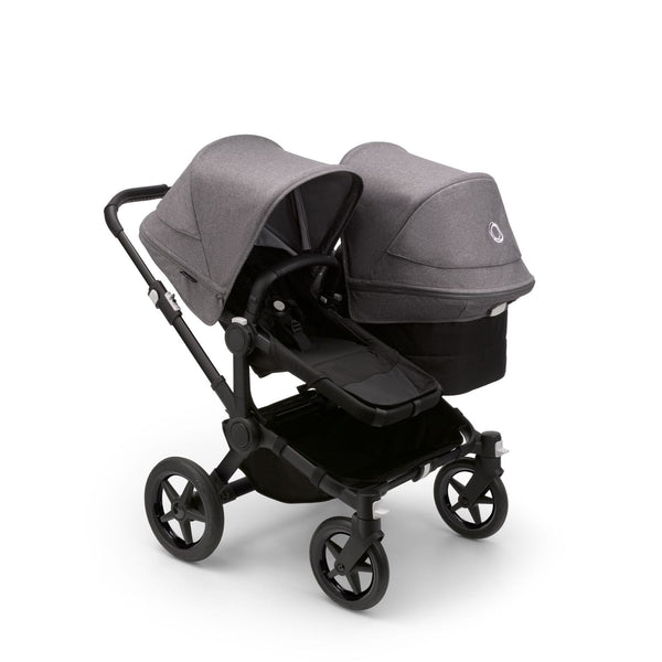 Bugaboo double pushchairs Bugaboo Donkey 5 Duo - Black/Midnight Black/Grey Melange