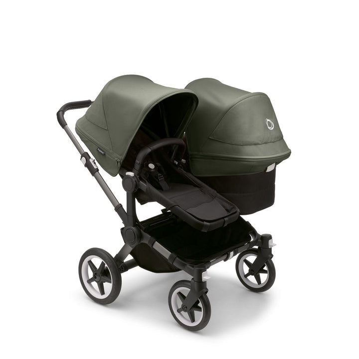 Bugaboo double pushchairs Bugaboo Donkey 5 Duo - Graphite/Midnight Black/Forest Green