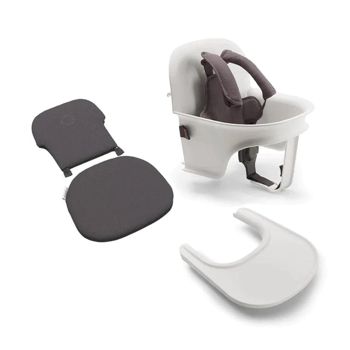 Bugaboo highchairs Stormy Grey Bugaboo Giraffe Complete Baby Set - White