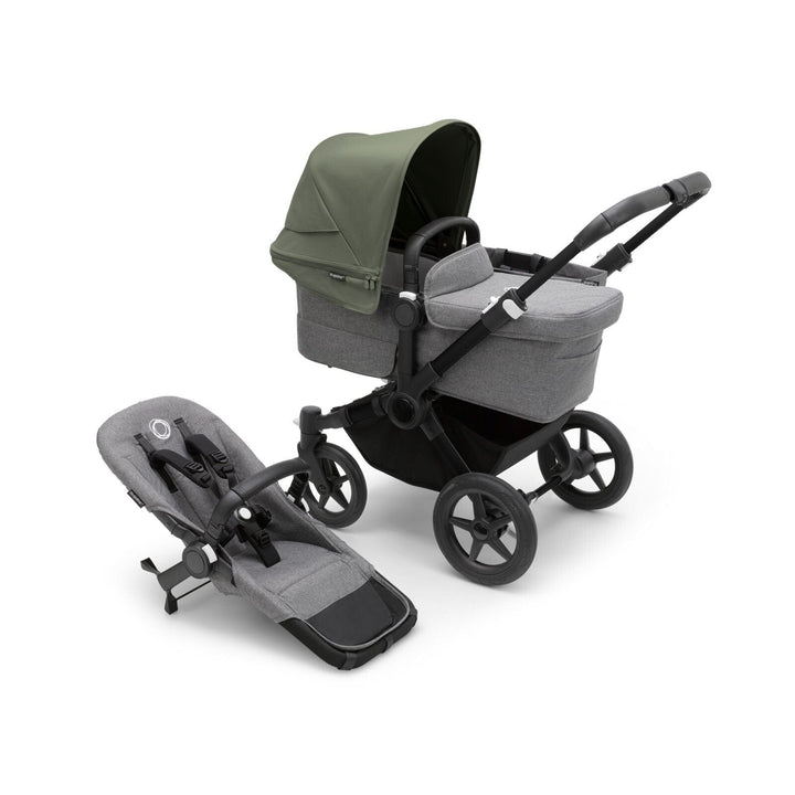 Bugaboo Prams & Pushchairs Bugaboo Donkey 5 Mono - Black/Grey Melange/Forest Green