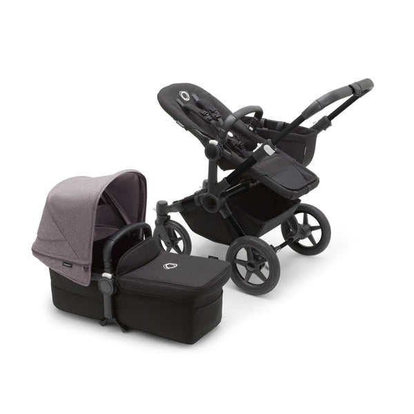 Bugaboo Prams & Pushchairs Bugaboo Donkey 5 Mono - Black/Midnight Black/Grey Melange