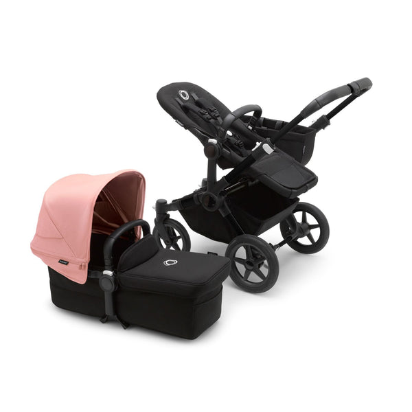 Bugaboo Prams & Pushchairs Bugaboo Donkey 5 Mono - Black/Midnight Black/Morning Pink