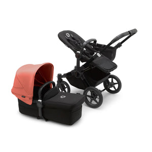 Bugaboo Prams & Pushchairs Bugaboo Donkey 5 Mono - Black/Midnight Black/Sunrise Red