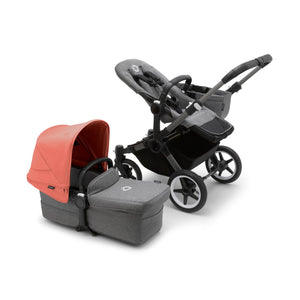 Bugaboo Prams & Pushchairs Bugaboo Donkey 5 Mono - Graphite/Grey Melange/Sunrise Red