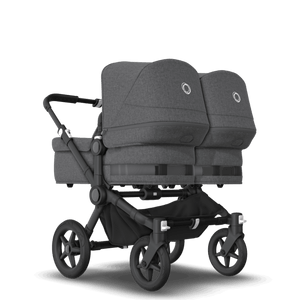 Bugaboo Prams & Pushchairs Bugaboo Donkey 5 Twin - Black / Grey Melange