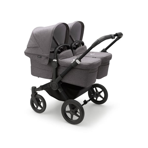 Bugaboo Prams & Pushchairs Bugaboo Donkey 5 Twin - Black / Grey Melange