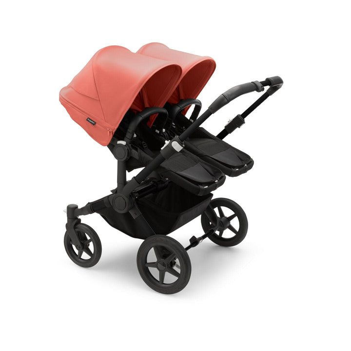 Bugaboo Prams & Pushchairs Bugaboo Donkey 5 Twin - Black/Midnight Black/Sunrise Red