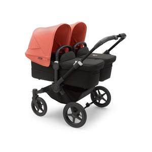 Bugaboo Prams & Pushchairs Bugaboo Donkey 5 Twin - Black/Midnight Black/Sunrise Red