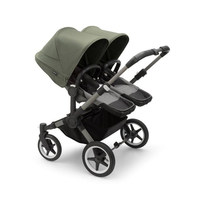 Bugaboo Prams & Pushchairs Bugaboo Donkey 5 Twin - Graphite/Grey Melange/Forest Green