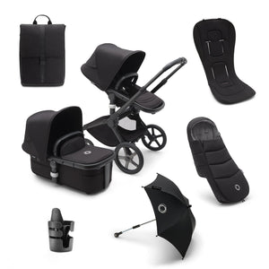 Bugaboo Prams & Pushchairs Bugaboo Fox 5 Essential Bundle - Black/Midnight Black/Midnight Black