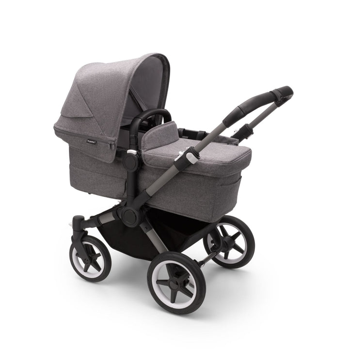 Bugaboo Travel Systems Bugaboo Donkey 5 Duo with Cloud Z2 and Base Z2 - Graphite/Grey Melange