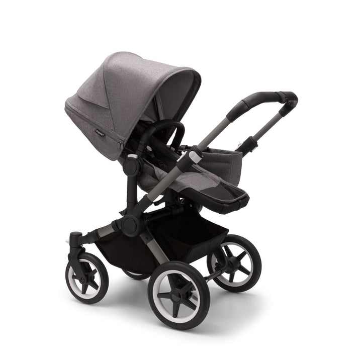 Bugaboo Travel Systems Bugaboo Donkey 5 Duo with Cloud Z2 and Base Z2 - Graphite/Grey Melange