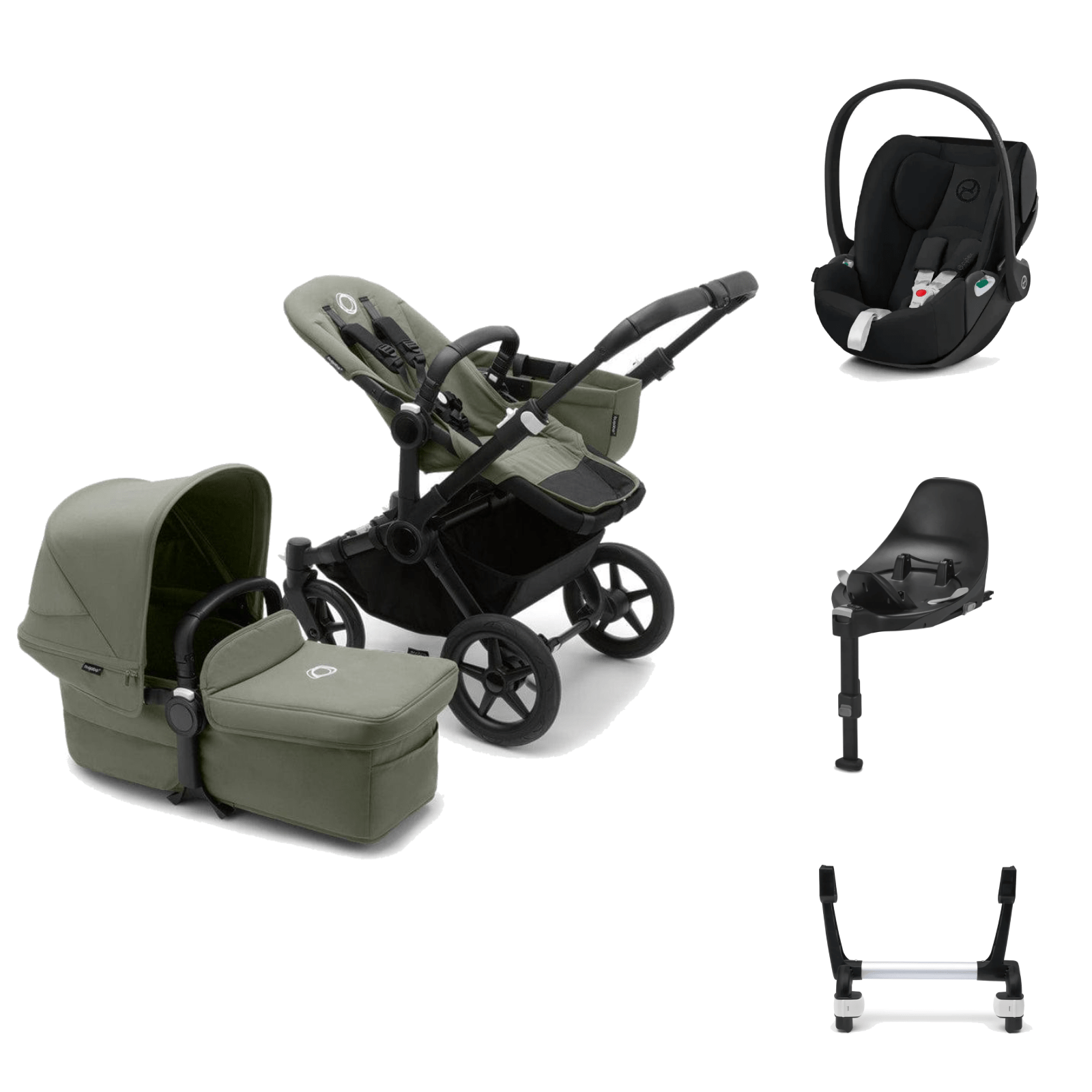 Bugaboo Donkey 5 Mono Pushchair with Cybex Cloud T i-Size Car Seat | UK ...