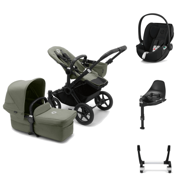 Bugaboo Travel Systems Bugaboo Donkey 5 with Cloud Z2 and Base Z2 - Black/Forest Green