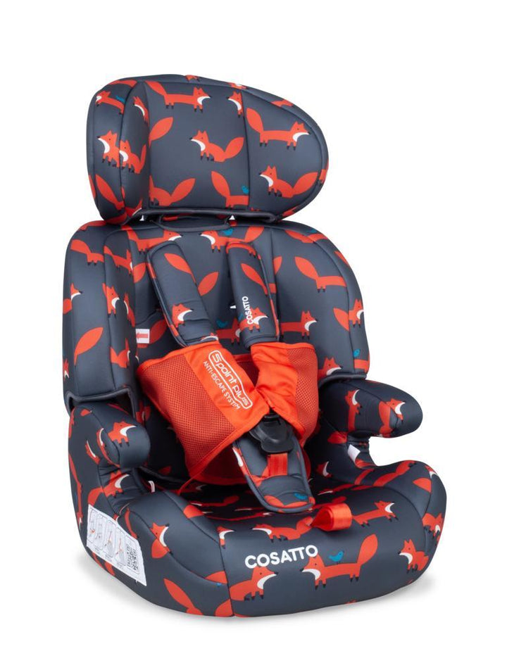 Cosatto CAR SEATS Cosatto Zoomi Group 123 Car Seat - Charcoal Mister Fox