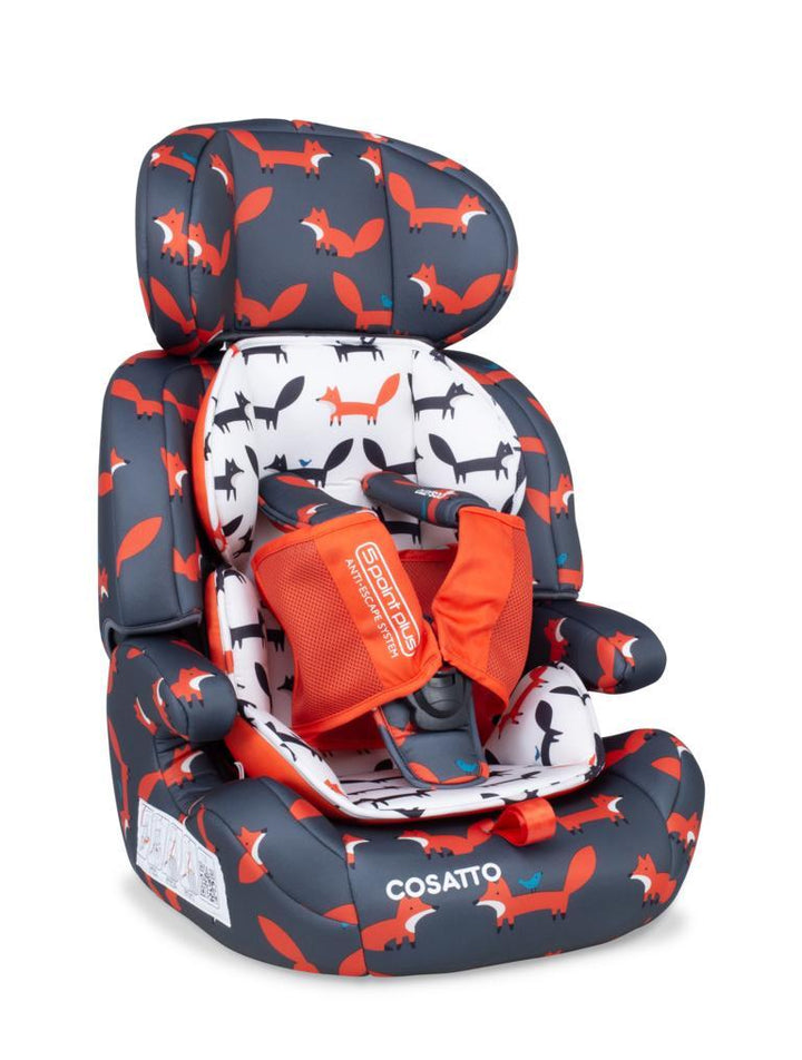 Cosatto CAR SEATS Cosatto Zoomi Group 123 Car Seat - Charcoal Mister Fox